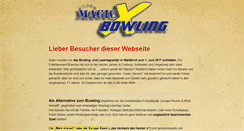 Desktop Screenshot of magic-x-bowling.de